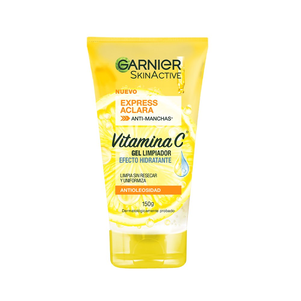 Gel limpiador con Vitamina C de Garnier.